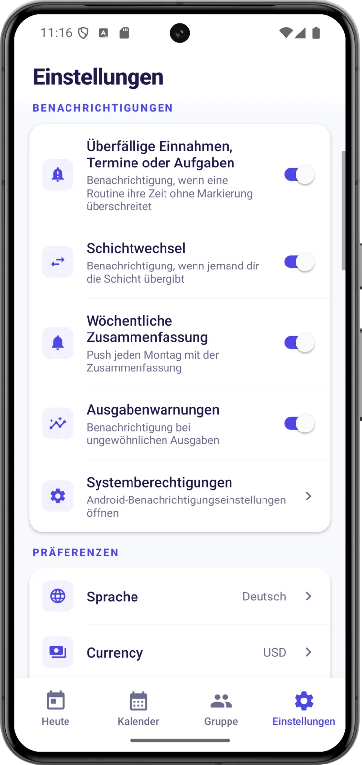 Benachrichtigungen