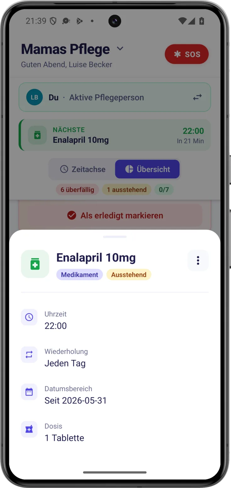 Detail der Routine