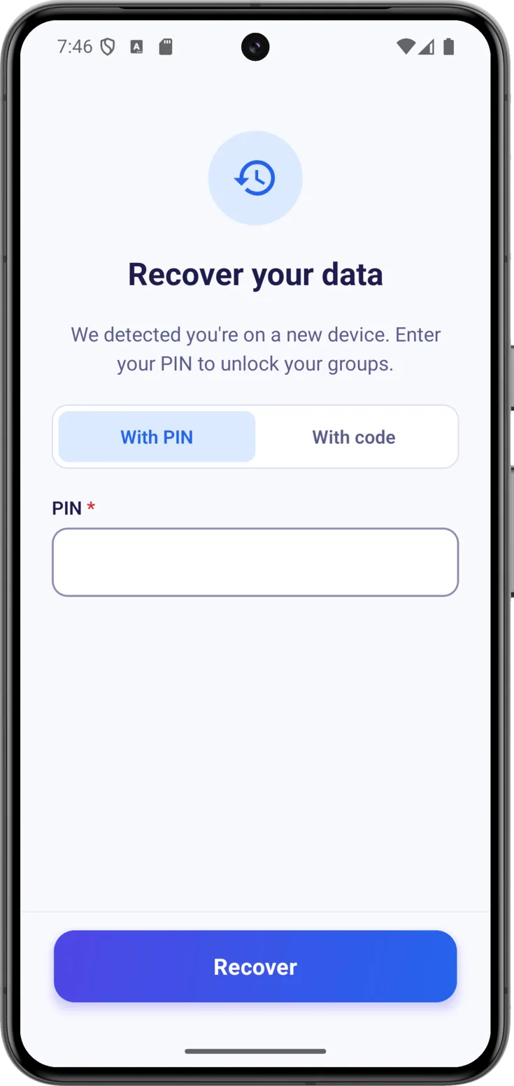 With PIN
