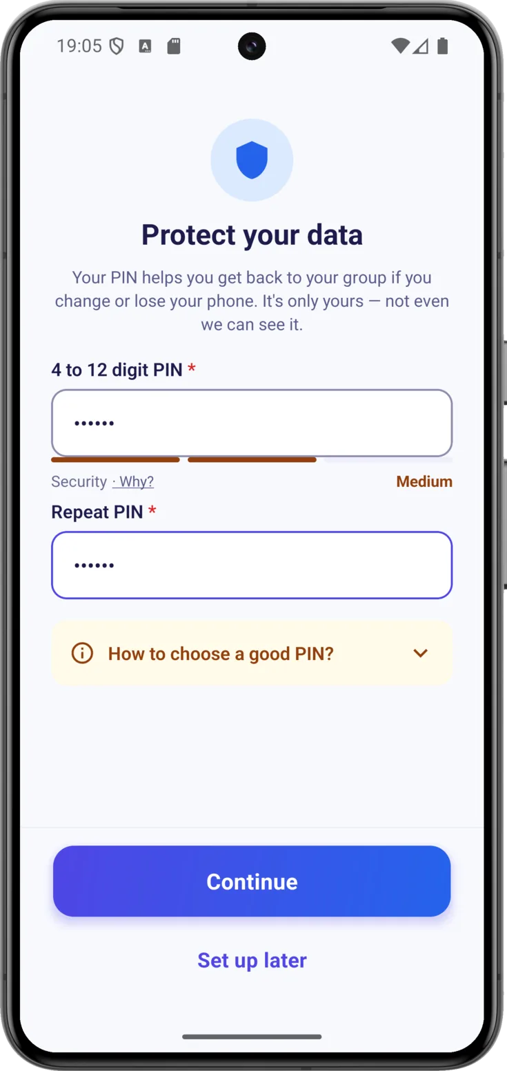 Repeat PIN