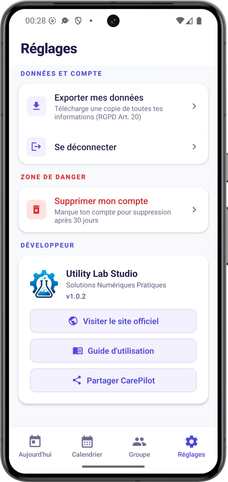 Données et compte