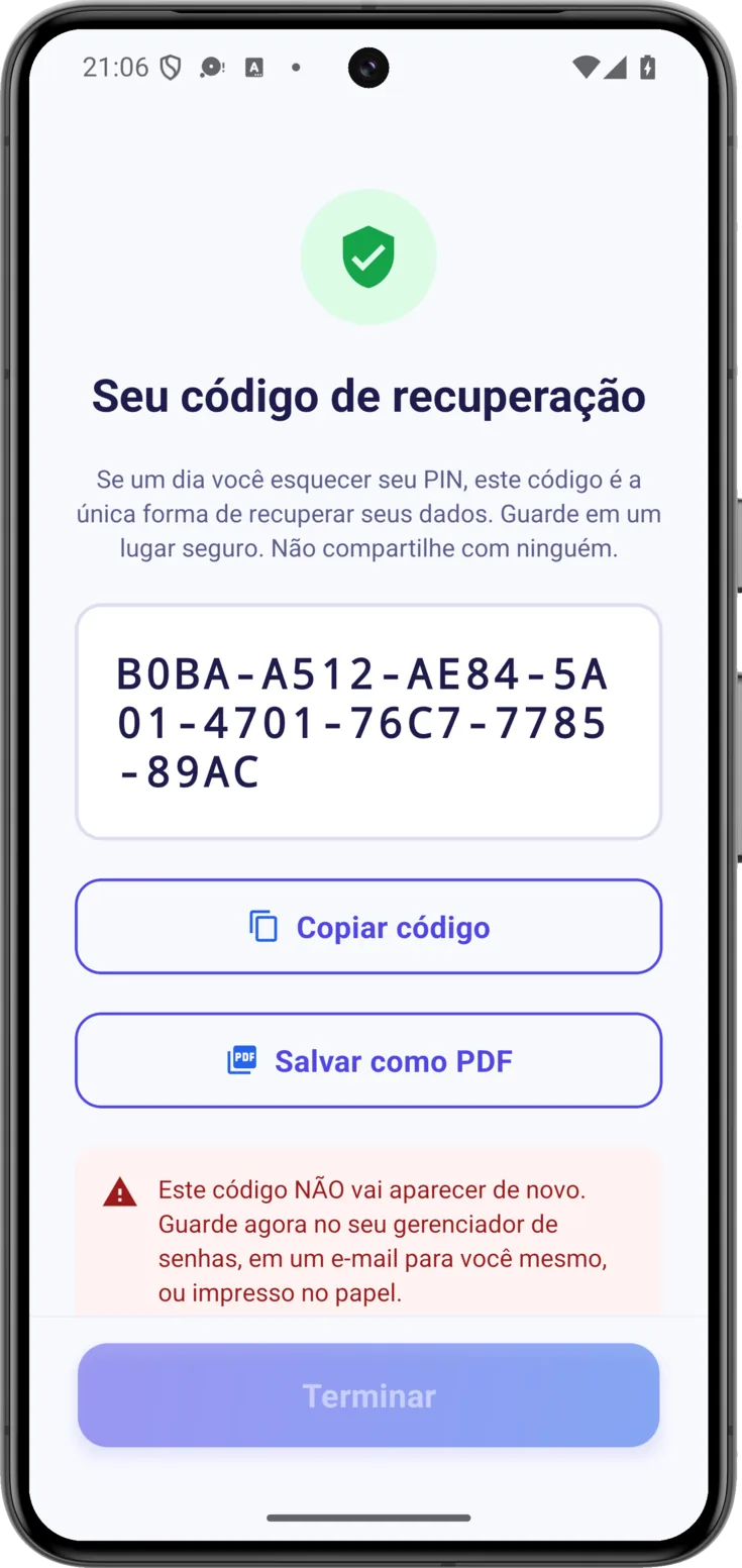Código de backup