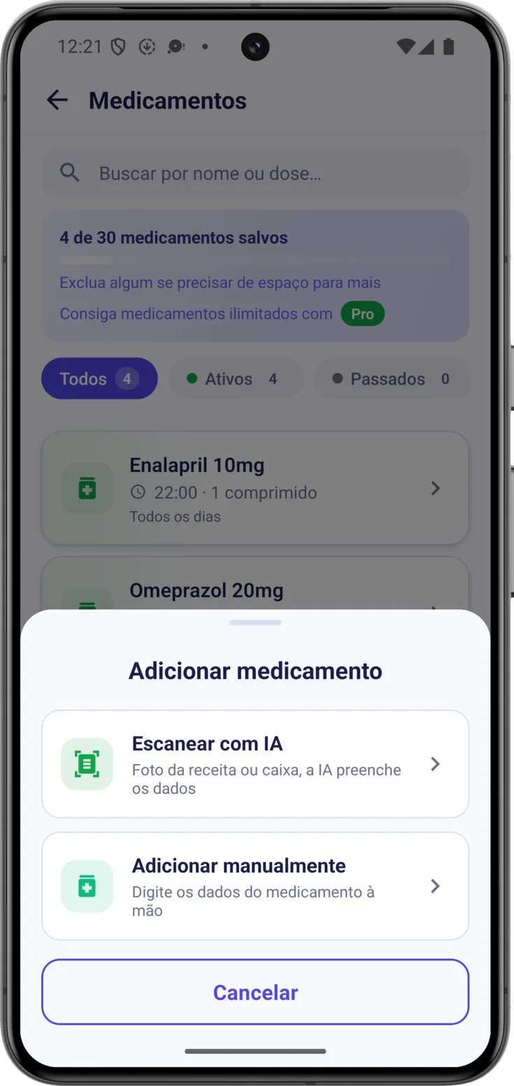 Botão +