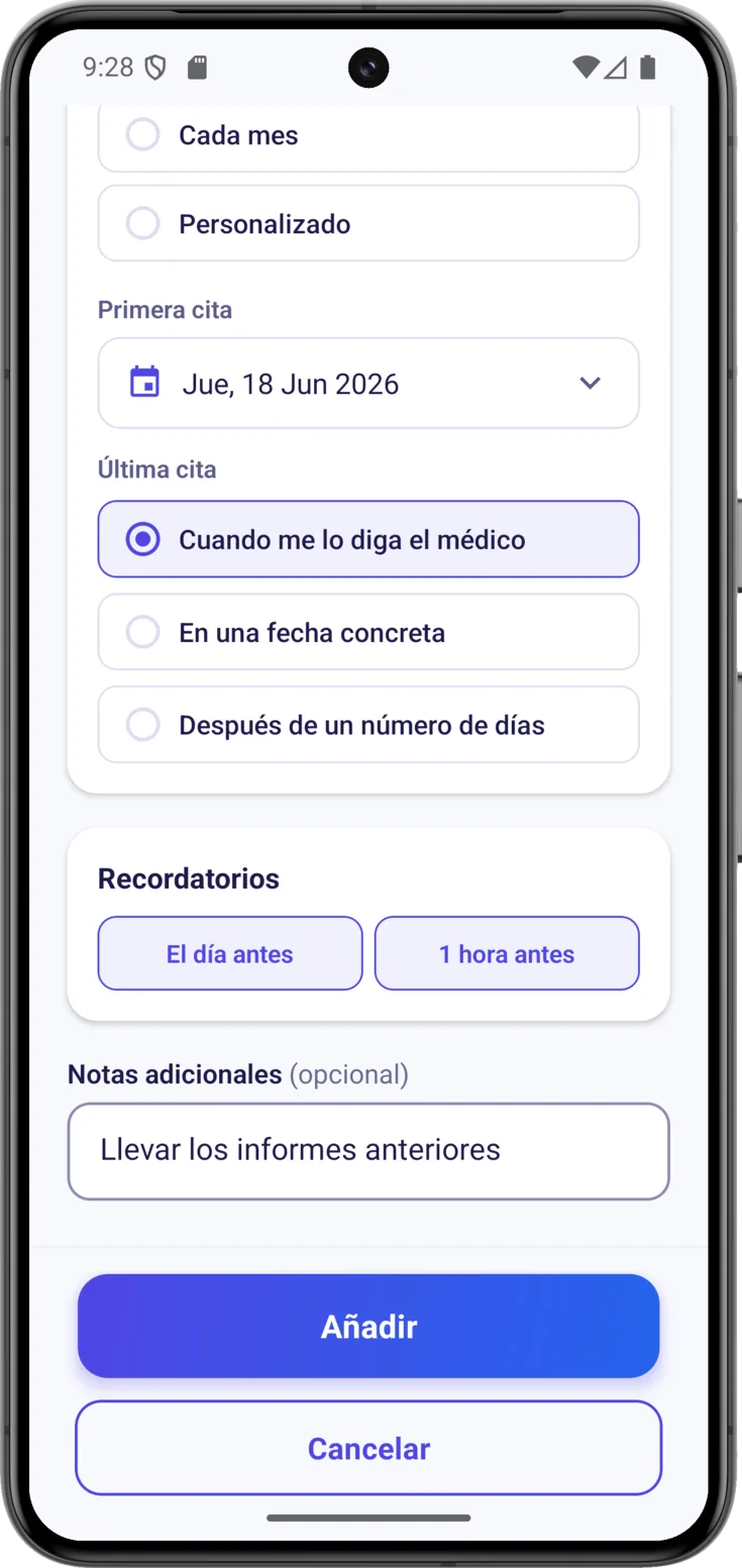 Recordatorios