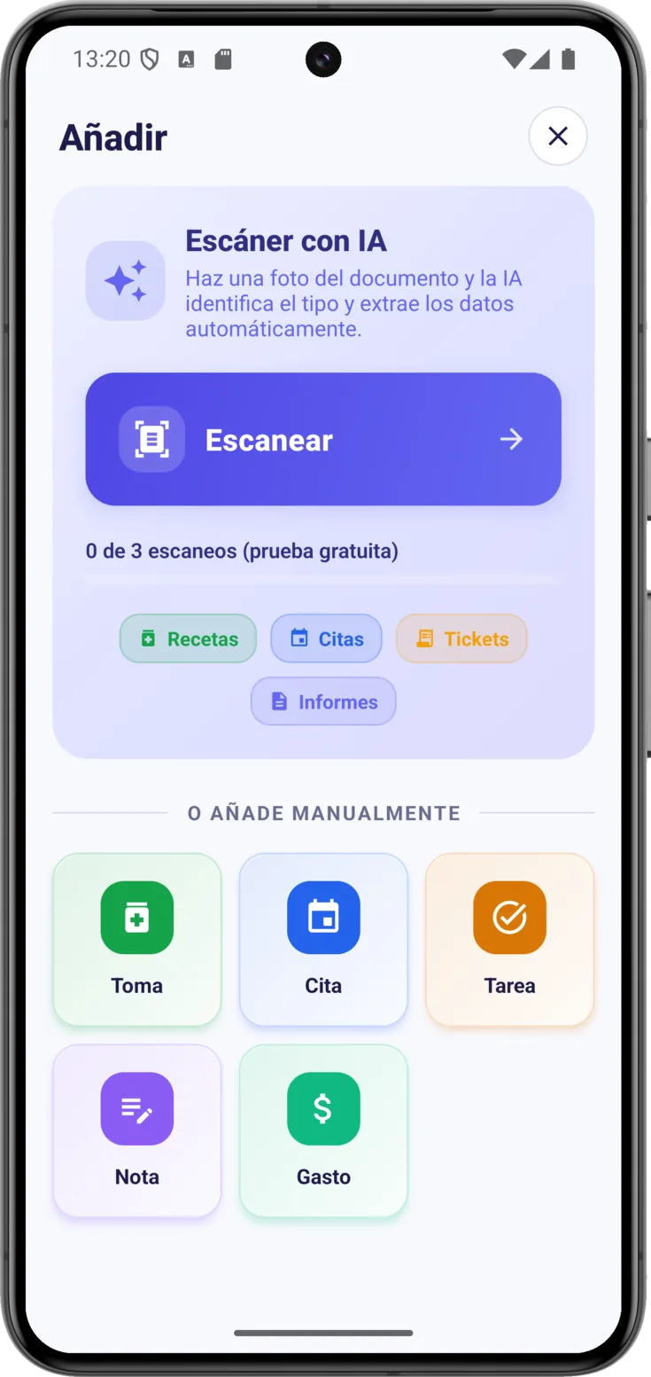 Botón Escanear