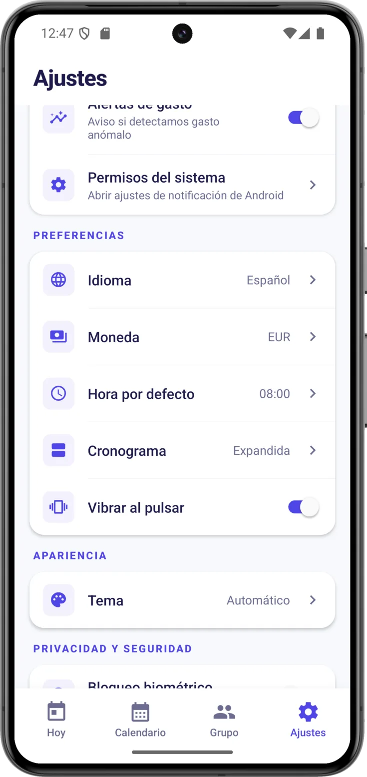 Preferencias