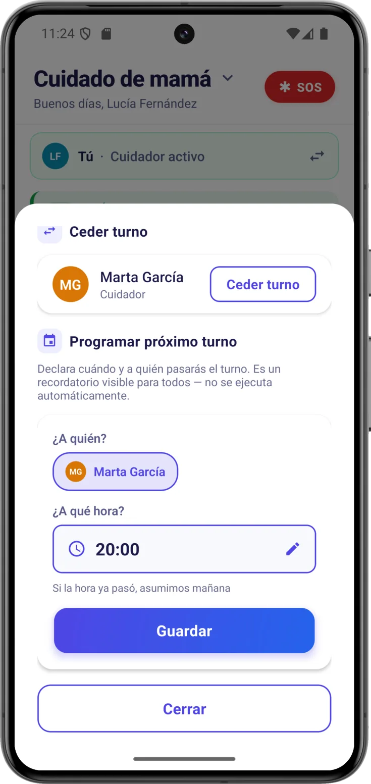 Programar próximo turno